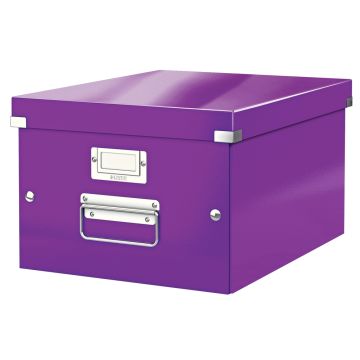 Storage Box Click & Store A4 Purple