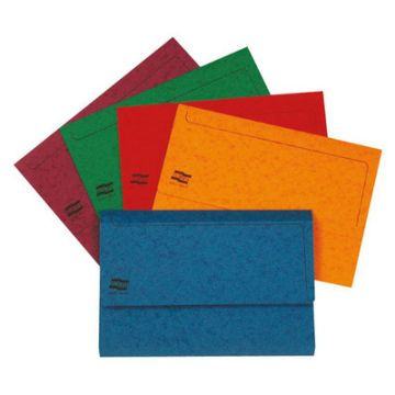 Heavy Duty Document Wallets Foolscap Assorted Bright Colours Pack of 25