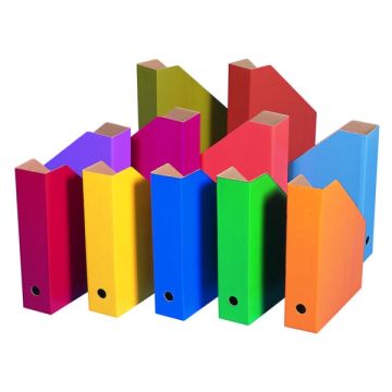 Coloured Filing Boxes Assorted Pack of 11