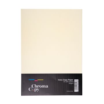 A4 Coloured Copier Card 160gsm Ivory 250 Sheets