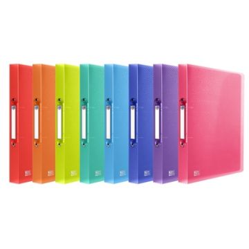 A4 Oxford Urban Polypropylene Ring Binders Assorted Colours Pack of 10