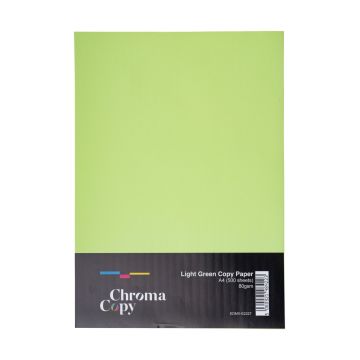 A4 Coloured Copier Paper 80gsm Light Green Box of 5 Reams