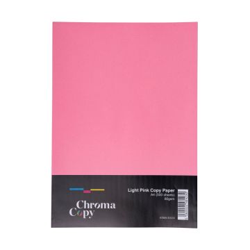 A4 Coloured Copier Paper 80gsm Light Pink Box of 5 reams