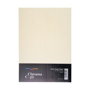 A4 Coloured Copier Paper 80gsm Ivory Box of 5 reams