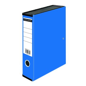 Foolscap Box File Blue Pack of 10
