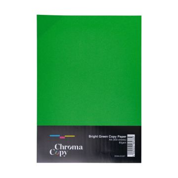 A4 Coloured Copier Paper 80gsm Bright Green Box 5 reams