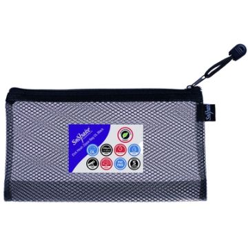 240 x 130mm (DL) Snopake EVA Black Mesh Zippa Bag