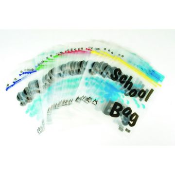 370 x 310mm Maxigrip School Bags Assorted Colours Pack of 40