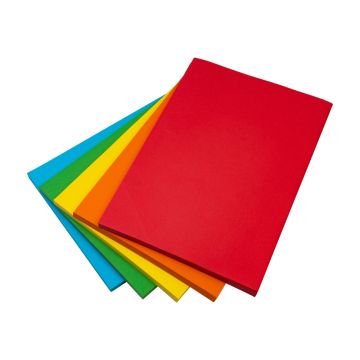 A4 Coloured Copier Paper 80gsm Assorted Bright Colours Box of 5 Reams