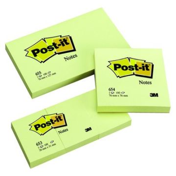 76 x 76mm Post-itÂ® Yellow Notes Pack of 12 Pads