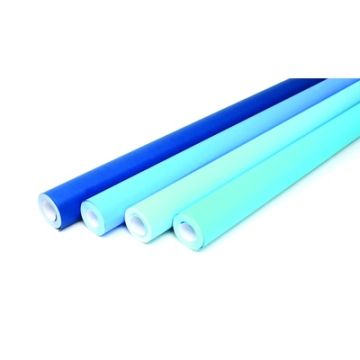 1218mm x 15m Fadeless Poster Paper Roll Shades of Blue Pack of 4