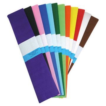 Crepe Paper Assorted Assorted Pack of 12