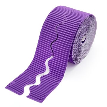 Corrugated Scalloped Border Roll Violet