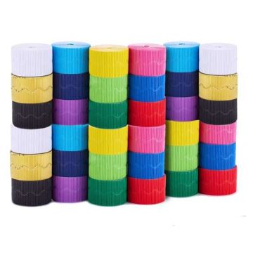 Corrugated Scalloped Border Roll Pack of 36