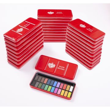 24 Colour Watercolour Tin Pack of 30
