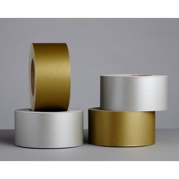 Metallic Straight Cut Border Rolls Gold/Silver Pack of 4