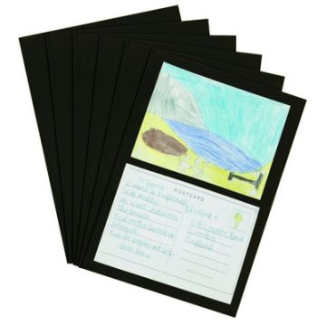 A4+ Poster Paper Sheets Black Pack of 100