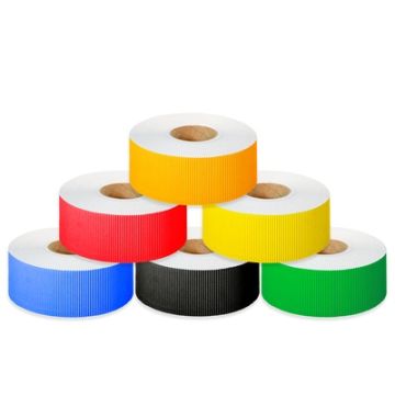 Straight Edge Corrugated Border Roll Assorted Pack of 6