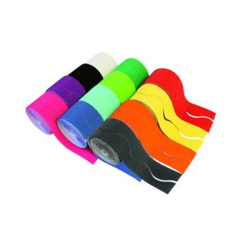 57mm x 15m Scalloped Corrugated Border Rolls Assorted Pack of 12