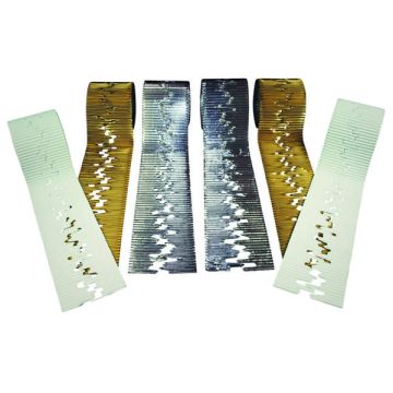 Icicle Corrugated Border Roll White 100mm x 7.5m