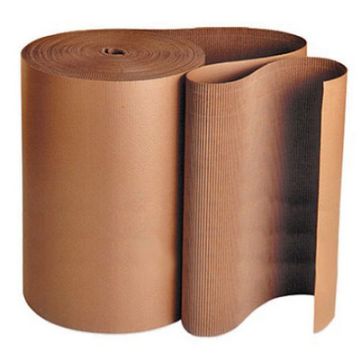 750 x 75m 90gsm Natural Corrugated Cardboard Recycled Roll Brown