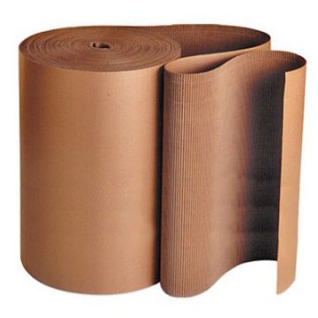 900 x 75m 90gsm Natural Corrugated Cardboard Recycled Roll Brown