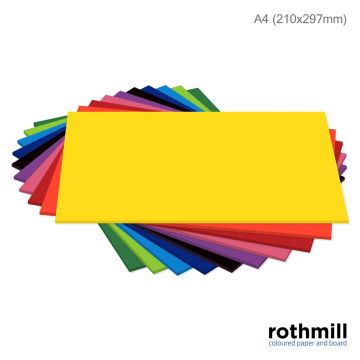 A4 Rothmill 280mi Vivid Colour Card Pack of 50