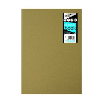 A4 Portrait Kraft Cover Sketchbook Pack of 40