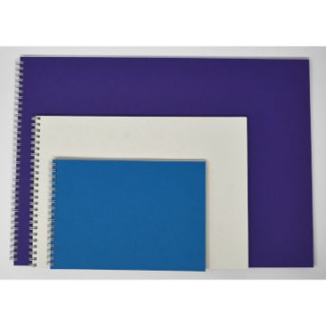 A5 Wire bound Sketchbook Blue Cover