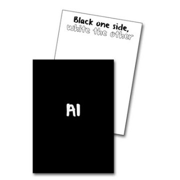 A1 Mountboard White/Black Pack of 20