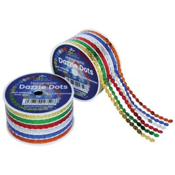 Holographic Dazzle Dots Pack of 6