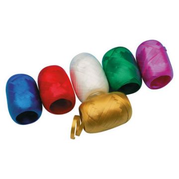 Plain Curling Ribbon Assorted Pack of 6