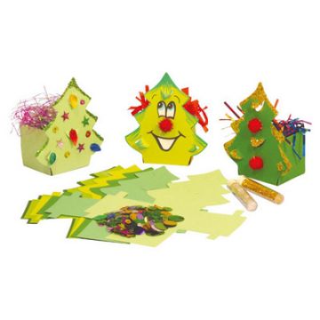 Christmas Tree Boxes Green Pack 30