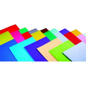 Rainbow Embossed Card A4 Assorted Pack of 50