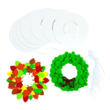 Cardstock Wreaths Pack of 24