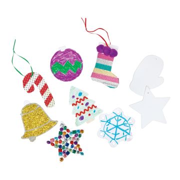 Card Holiday Ornaments Set of 48
