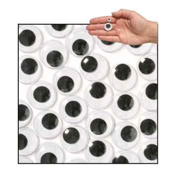 Jumbo Black Wiggly Eyes