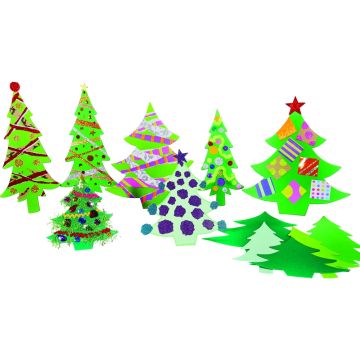 Jumbo Christmas Tree Cards Pack of 40