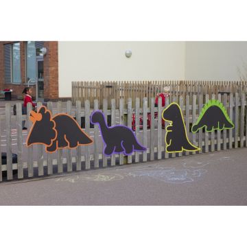 PVC Free Dinosaurs Wall Chalkboards Pack of 4