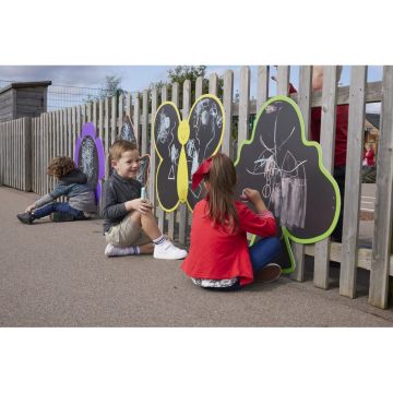 PVC Free Nature Mark Making Chalkboards Pack of 4