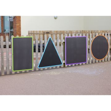 PVC Free Shapes Wall Chalkboards Pack of 4