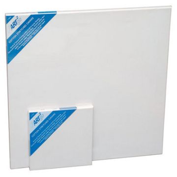20 x 20 x 2cm Primed Stretch Canvas Pack of 5