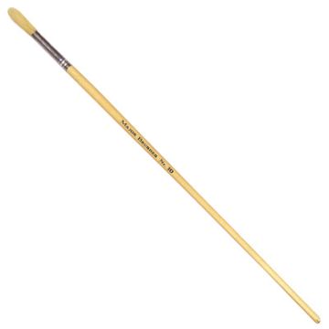 Long Handle Hog Bristle Round Paint Brushes No. 10 Pack of 10