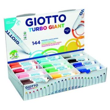 Giotto Turbo Giant Colour Pens Assorted Pack of 144