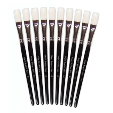 Synthetic Sable Paint Brushes 1/2" Pack of 10