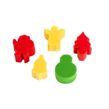 Christmas Sponges Pack of 5