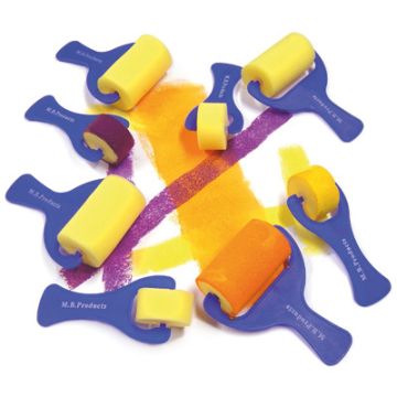 Foam Rollers Yellow/Blue Pack of 8