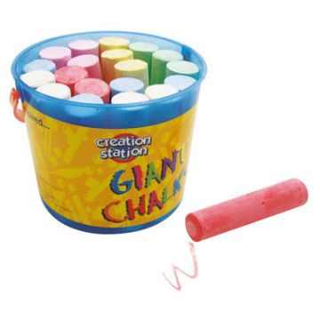 Playground Marking Coloured Chalk Assorted Box of 20