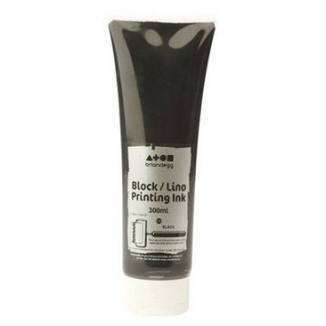 Block Printing Inks Black 300ml