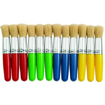 Stubby Chubby Paint Brushes Pack of  of 12